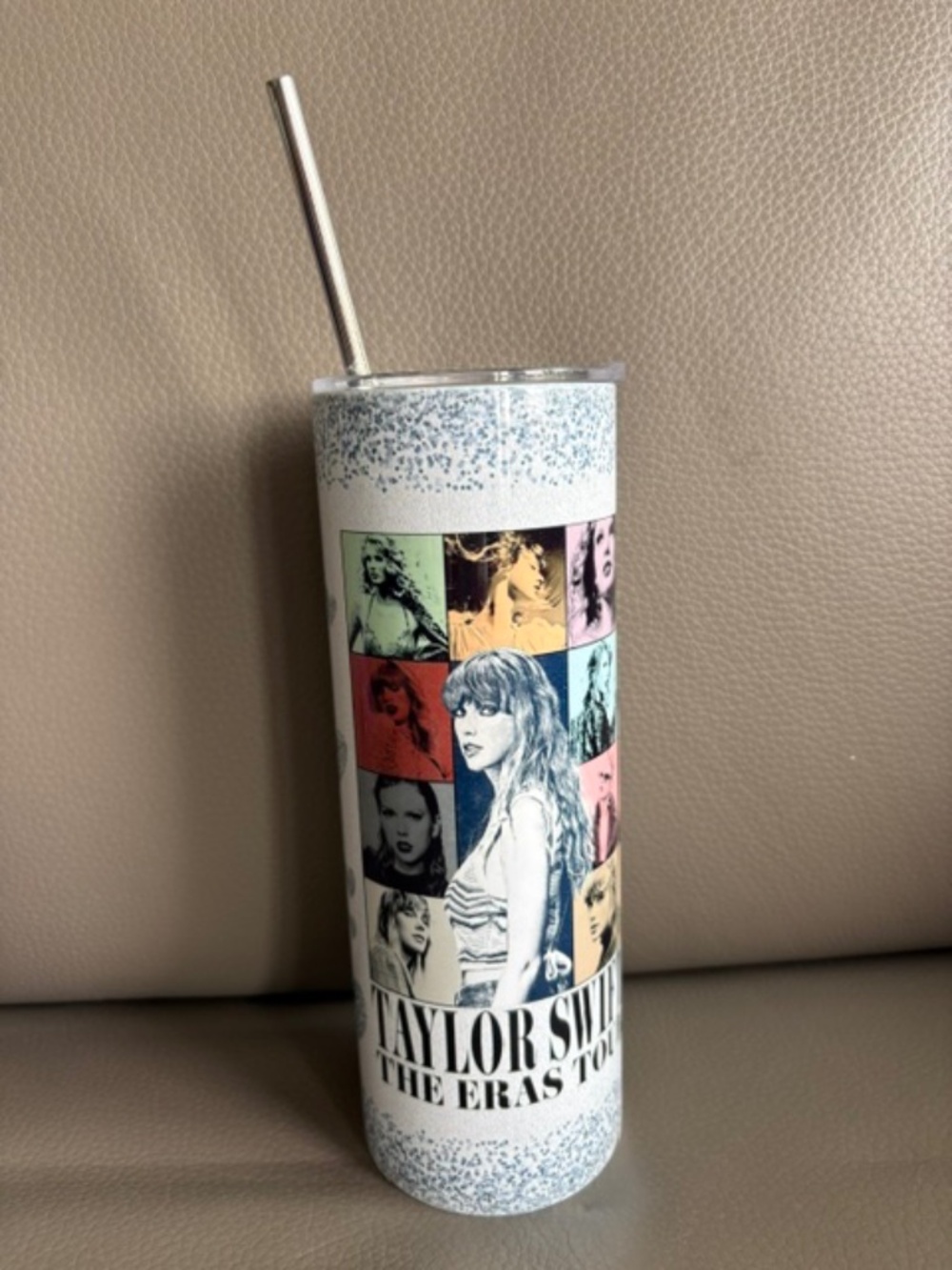 TAYLOR SWIFT The Eras Tour stainless steel tumbler with straw TS pictures